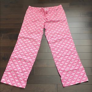 Vineyard Vines pink whale print cotton lounge pants sz XS
NWOT